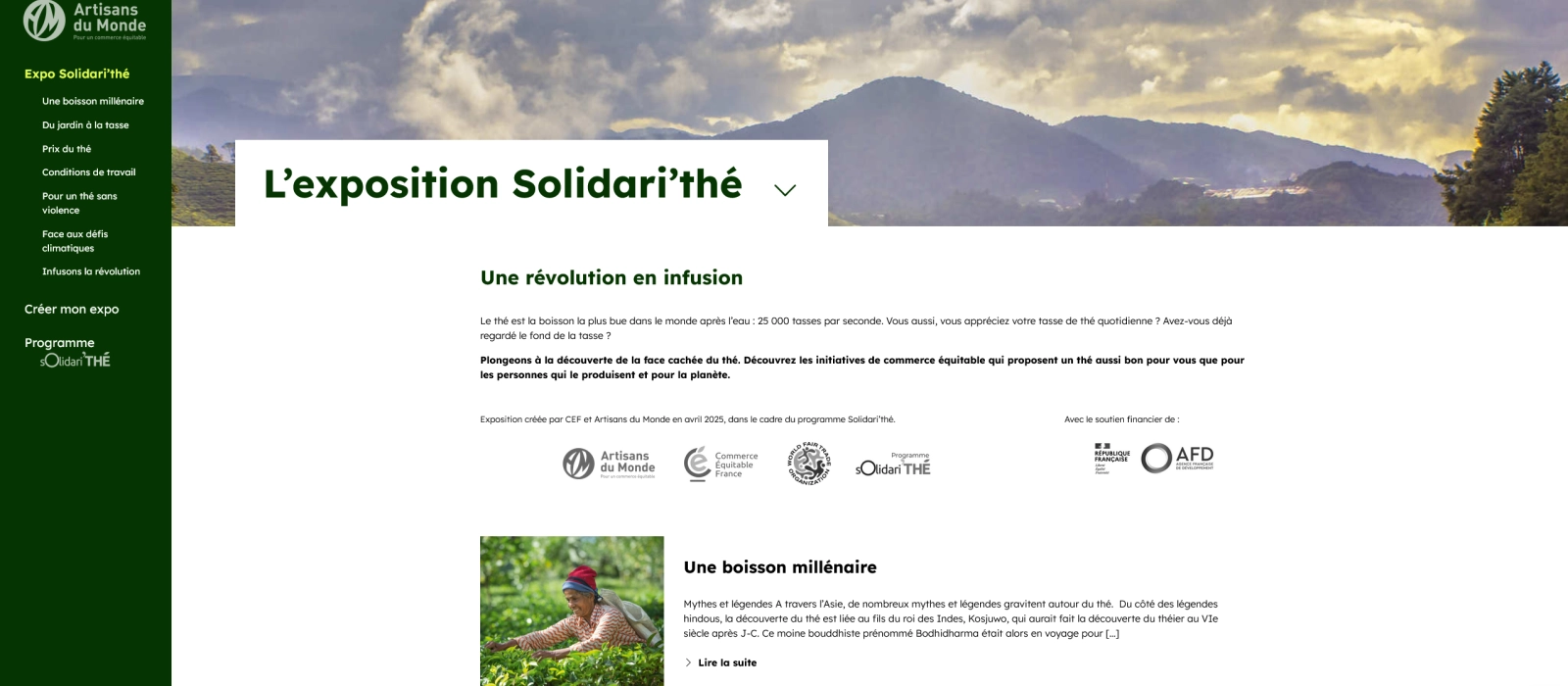 Exposition Solidari'thé